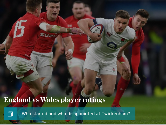 England vs Wales player ratings