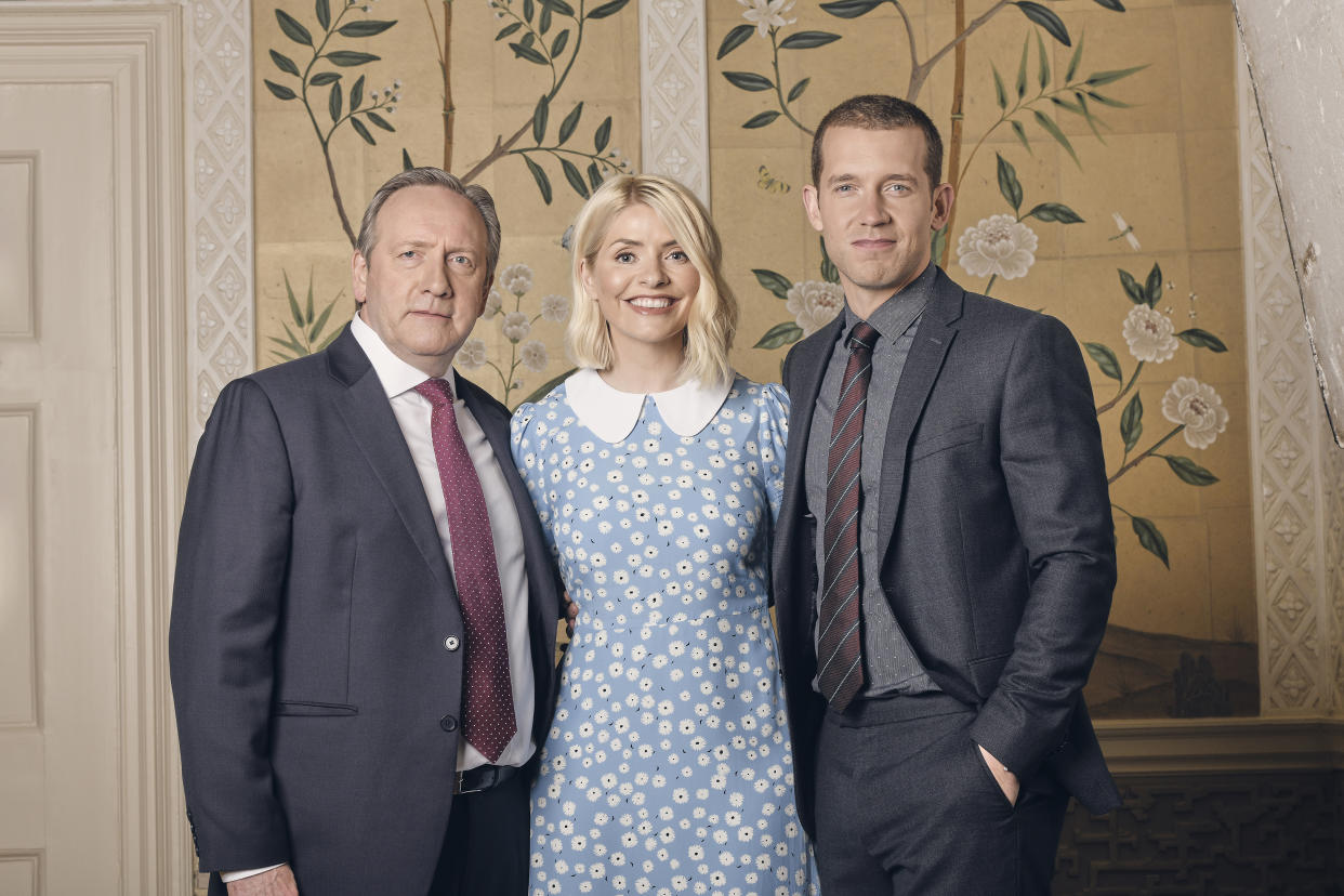  Midsomer Murders stars Neil Dudgeon and Nick Hendrix with Holly Willoughby 