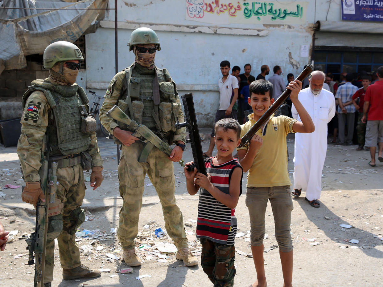 Russian Special forces in the Syrian region of Deir Ezzor: Getty Images