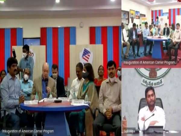 Andhra Pradesh Chief Minister YS Jagan Mohan Reddy virtually launched American Corner at Andhra University