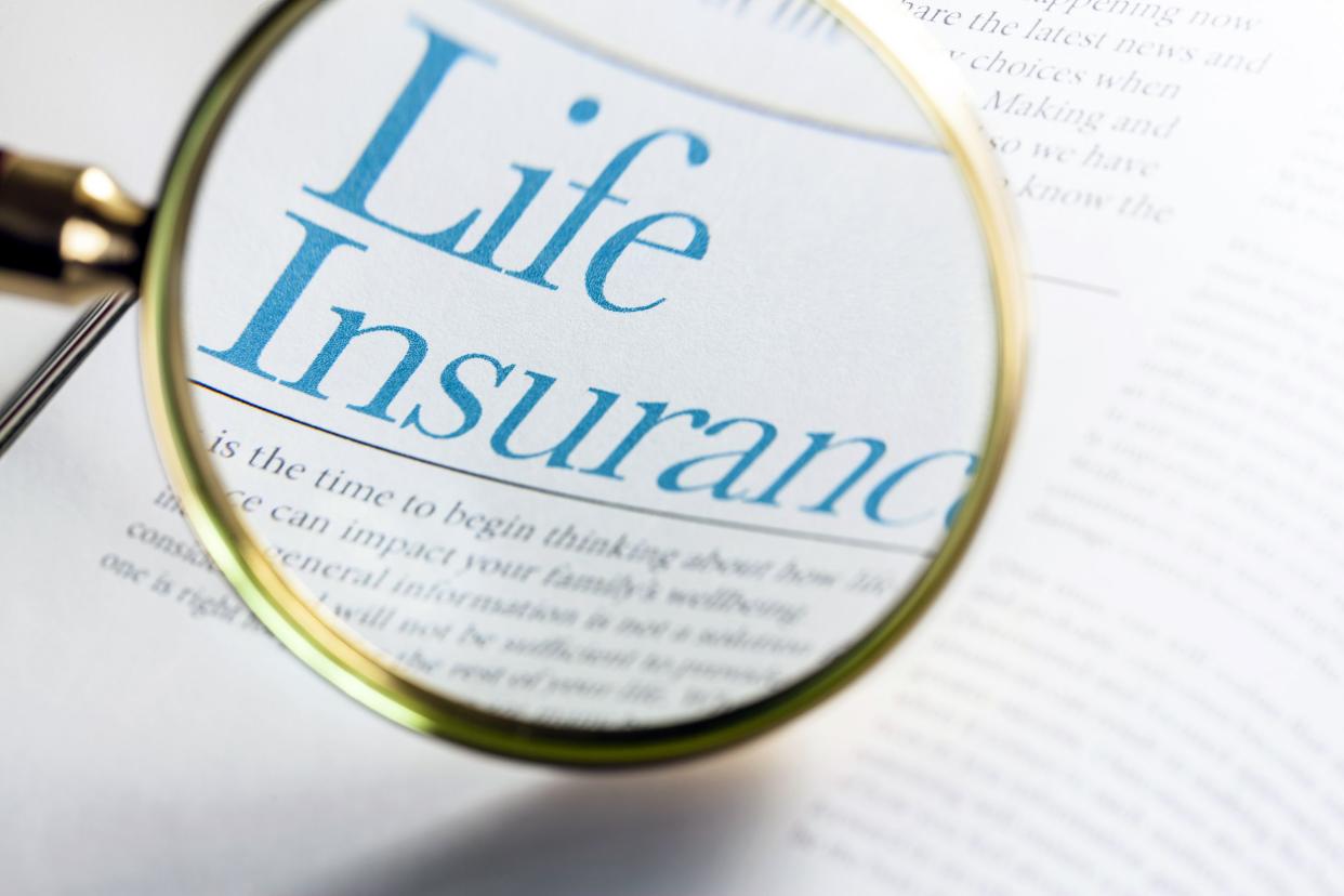 'Life Insurance' under magnifying glass