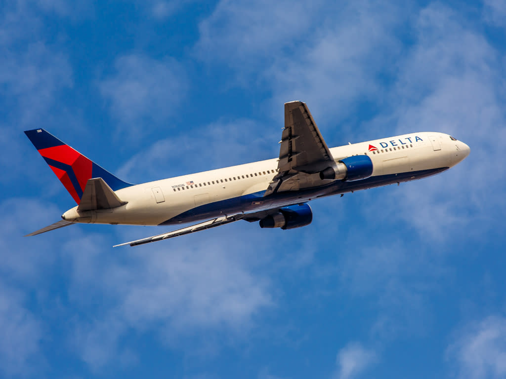 US agent was flying from Manchester, UK, to John F Kennedy airport on a Delta flight (file photo): Shutterstock