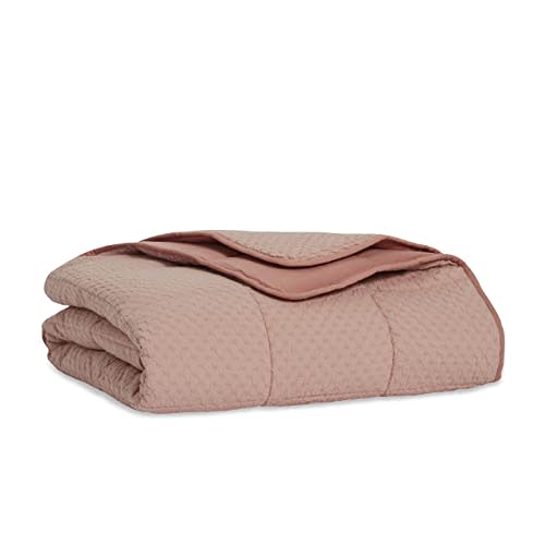 Brooklinen Textured Cotton Weighted Blanket (Blush)