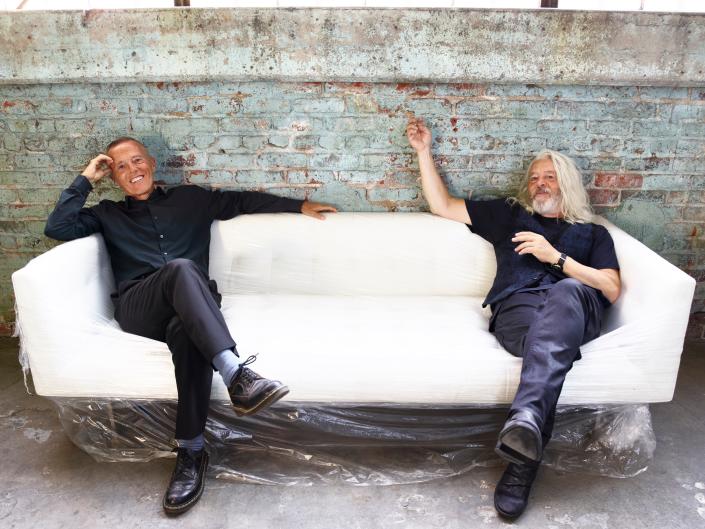 Curt Smith (left) and Roland Orzabal of Tears for Fears. The duo releases its first album in 17 years, &quot;The Tipping Point,&quot; on Feb. 25, 2022.