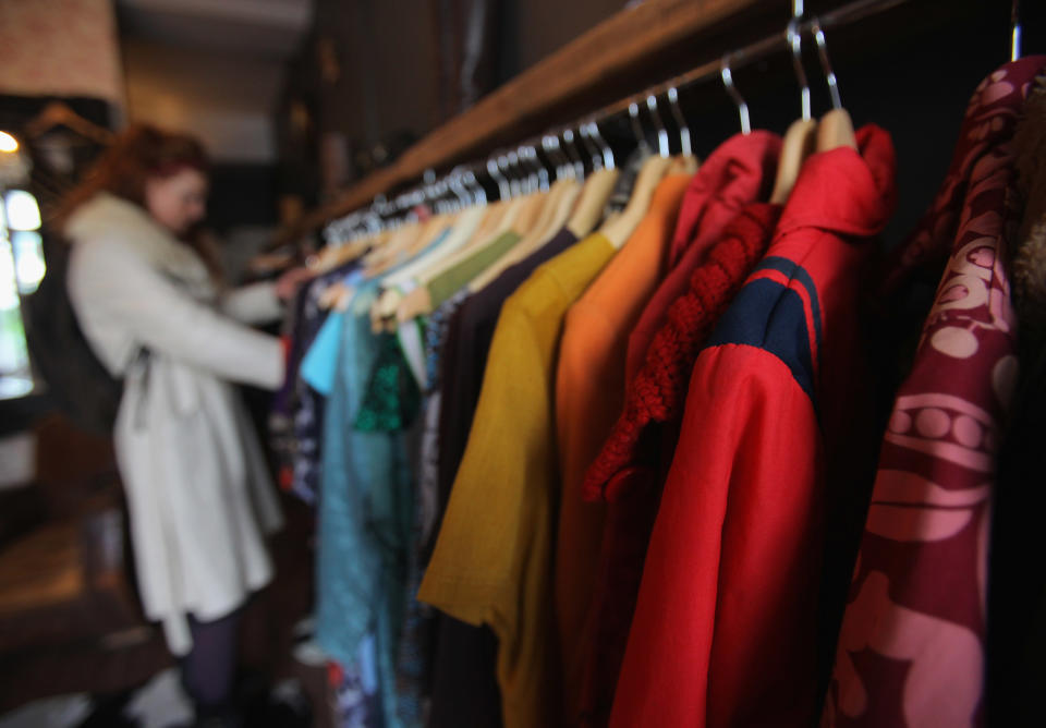 Second hand clothes shops are an area of growth for British shoppers (Matt Cardy/Getty Images)