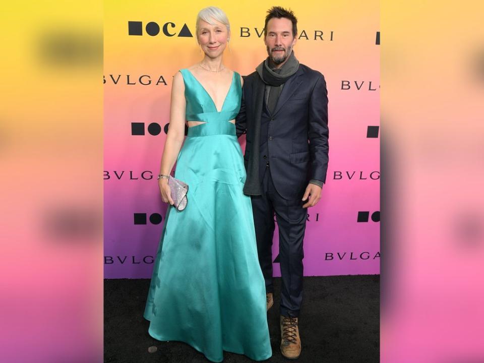 Keanu Reeves und Alexandra Grant posierten entspannt für die Fotografen. (Bild: getty/Charley Gallay / Getty Images for The Museum of Contemporary Art (MOCA))