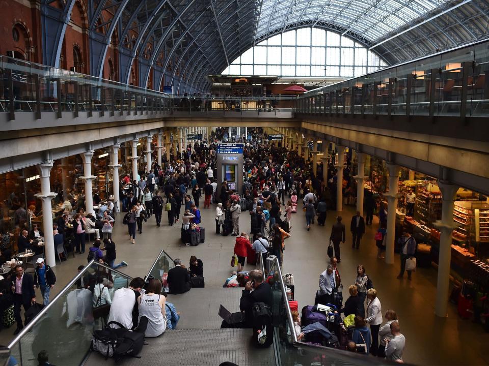 Man draped in St George's flag arrested after trespassing on Eurostar tracks on day of 'Brexit betrayal' march