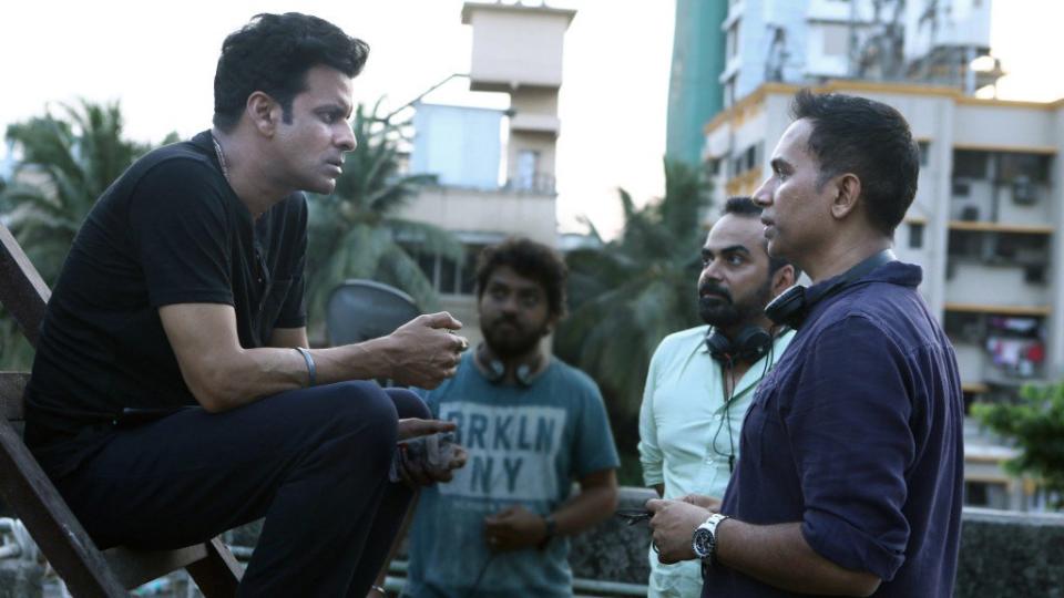 Manoj Bajpayee with filmmakers Raj & DK.