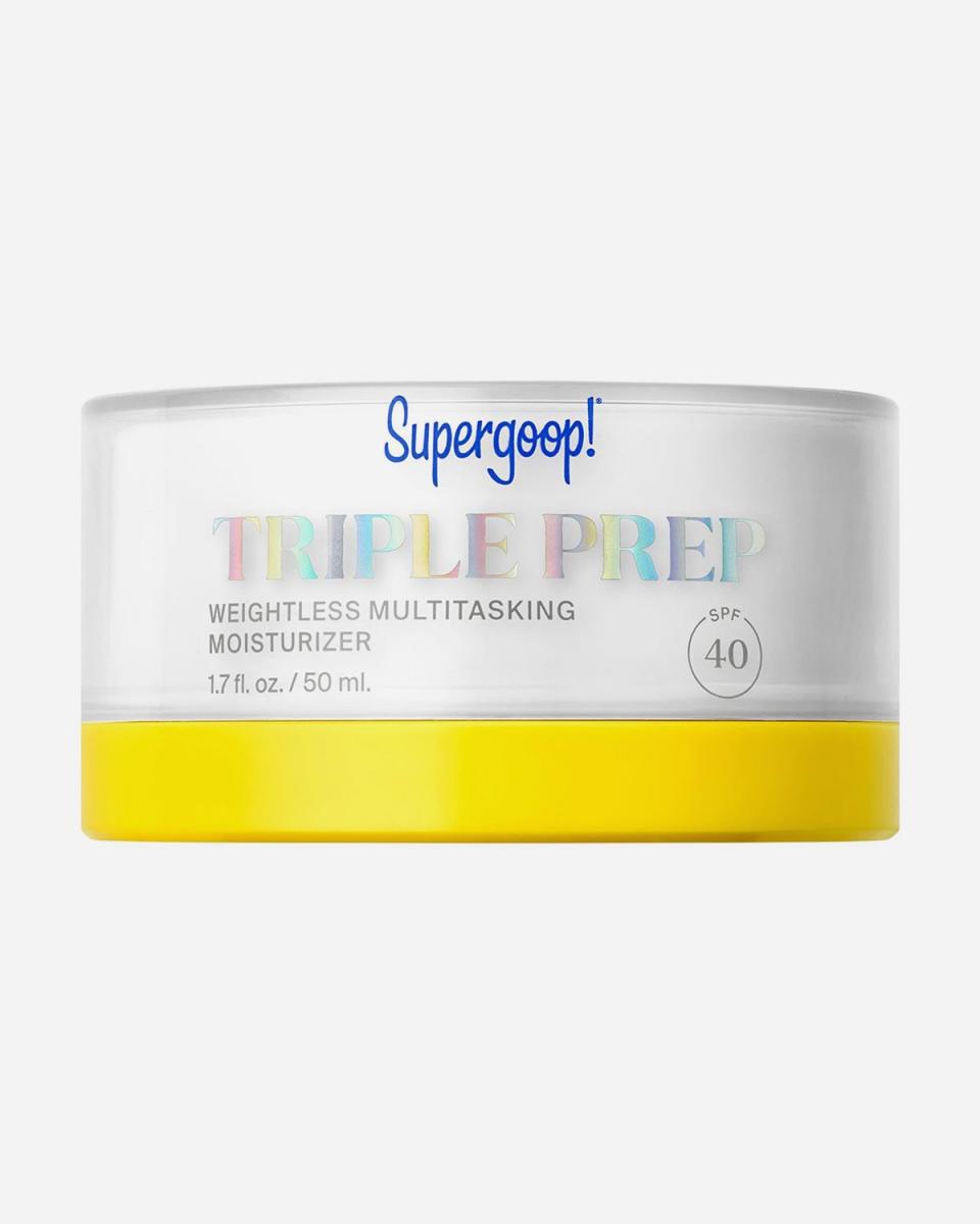 <p><a href="https://go.redirectingat.com?id=74968X1596630&url=https%3A%2F%2Fsupergoop.com%2Fproducts%2Ftriple-prep-weightless-multitasking-moisturizer-spf-40&sref=https%3A%2F%2Fwww.elle.com%2Fbeauty%2Fg39589950%2Fbest-anti-aging-moisturizers%2F" rel="nofollow noopener" target="_blank" data-ylk="slk:Shop Now;elm:context_link;itc:0;sec:content-canvas" class="link ">Shop Now</a></p><p>Triple Prep Weightless Multitasking Moisturizer SPF 40</p><p>supergoop.com</p><p>$48.00</p><span class="copyright">Courtesy of the brands</span>