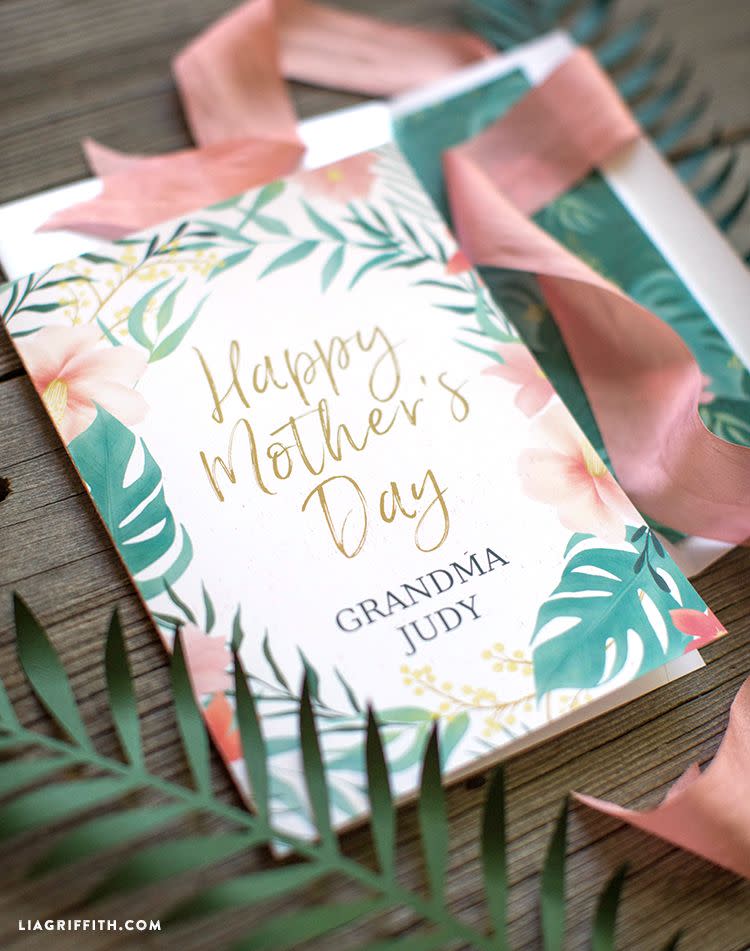 beachy diy mother's day cards