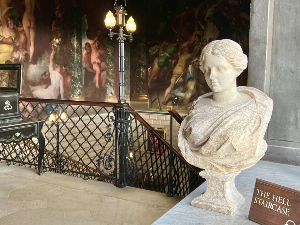 Roman statue at Burghley House