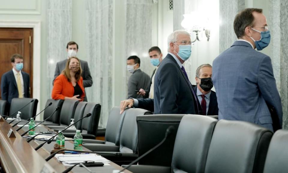 The US Senate committee on commerce, science and transportation during a hearing on section 230.