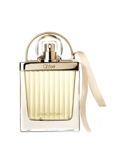 This fresh blend of orange flower oil and Stephanotis jasmine creates a fresh, romantic scent. Chloé Love Story ($75)