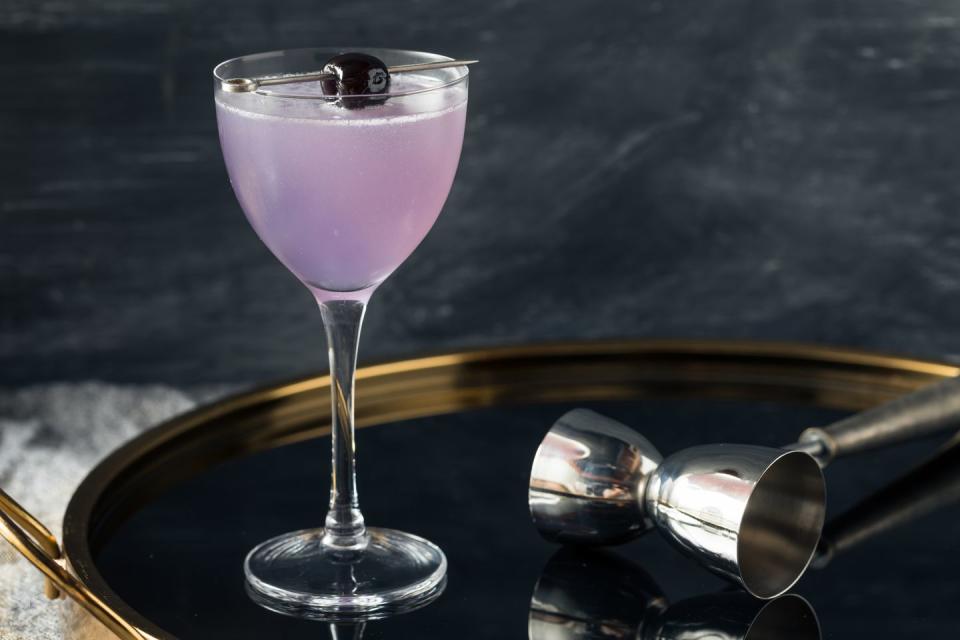 boozy refreshing aviation cocktail