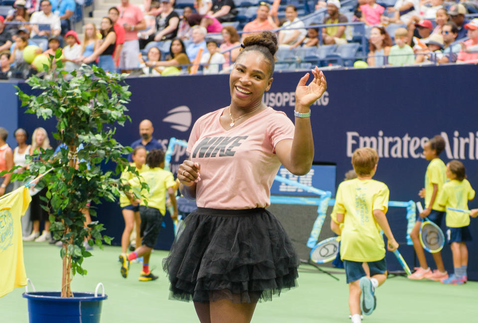 Serena Williams preps for the U.S. Open by reflecting on some moments as a mom. (Photo: Getty Images)