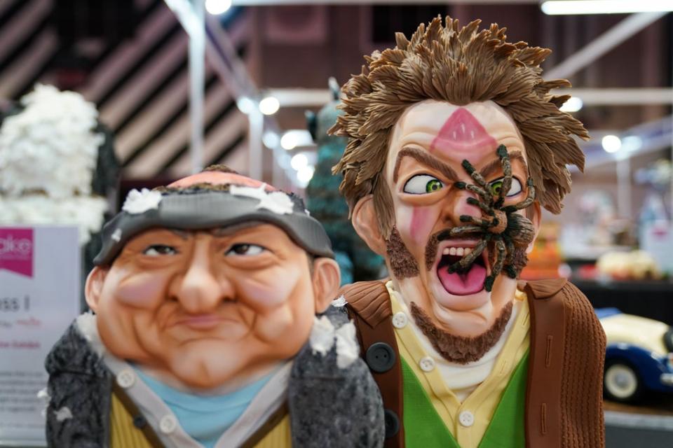 A Home Alone inspired creation entered for competition during Cake International in Birmingham (Jacob King/PA) (PA Wire)