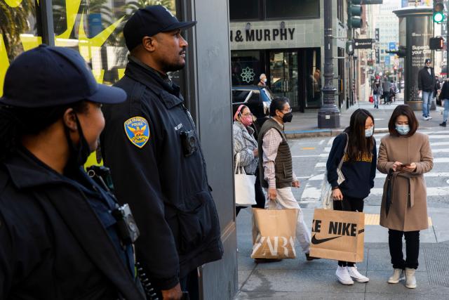 Photos show San Francisco stores' boarded-up windows after wave of