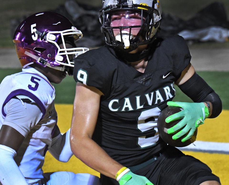 Calvary's Aubrey Hermes was key in the Cavaliers' win over Westgate Friday night.