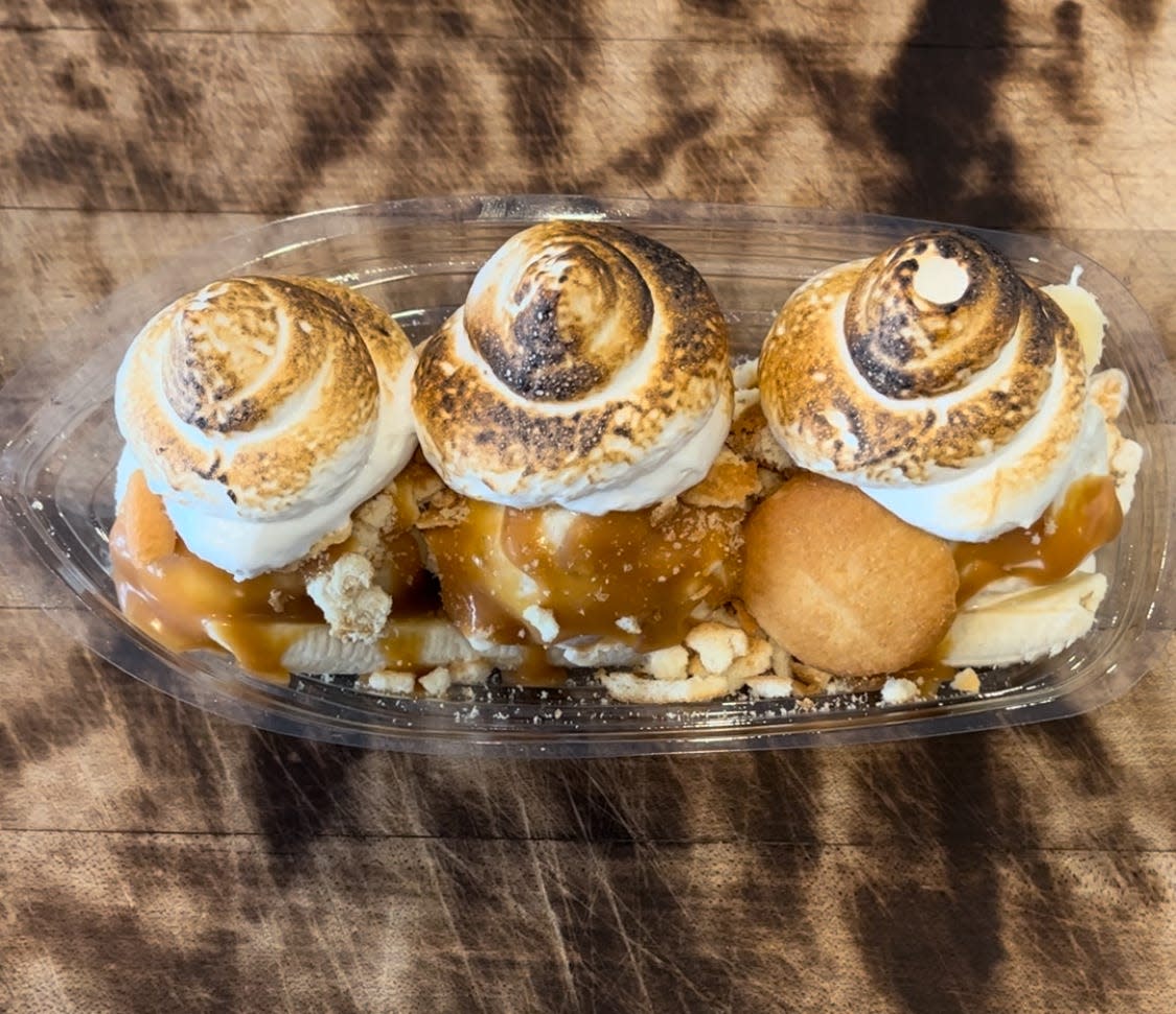 A banana pudding ice cream sundae at Louisville Cream, 632 E. Market St. #101.