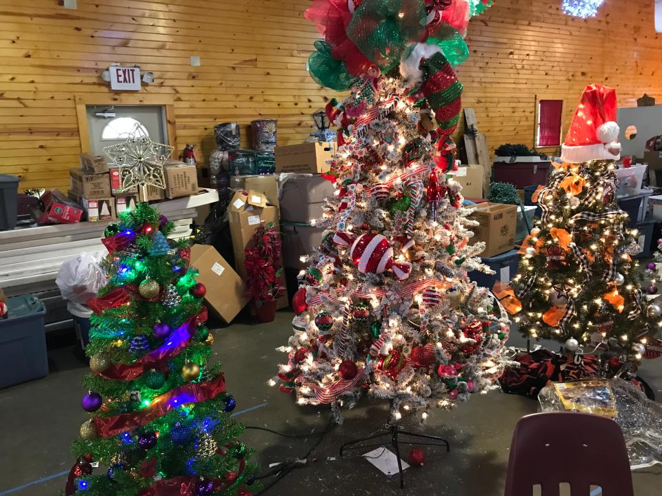 Setup is underway for the Beaver County Christmas Extravaganza.