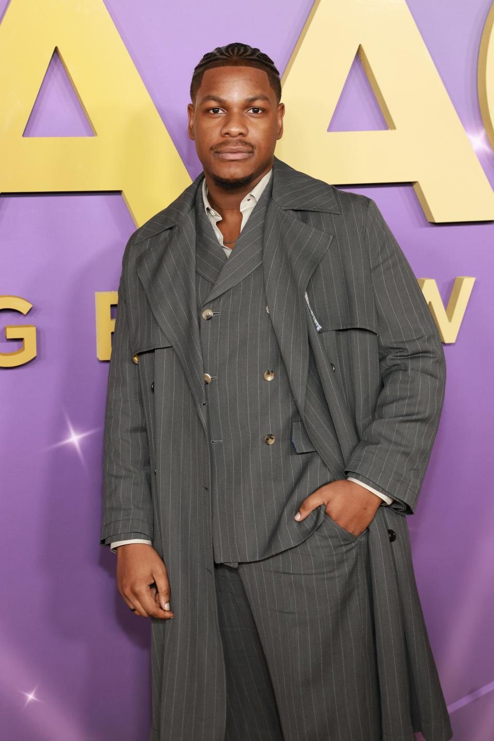 John Boyega attends the 55th Annual NAACP Awards at the Shrine Auditorium and Expo Hall on March 16, 2024 in Los Angeles, California.