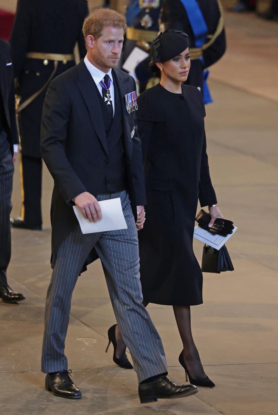 Harry and Meghan had hoped to be able to fly back to the US with the Bidens after the funeral. Photo: Getty