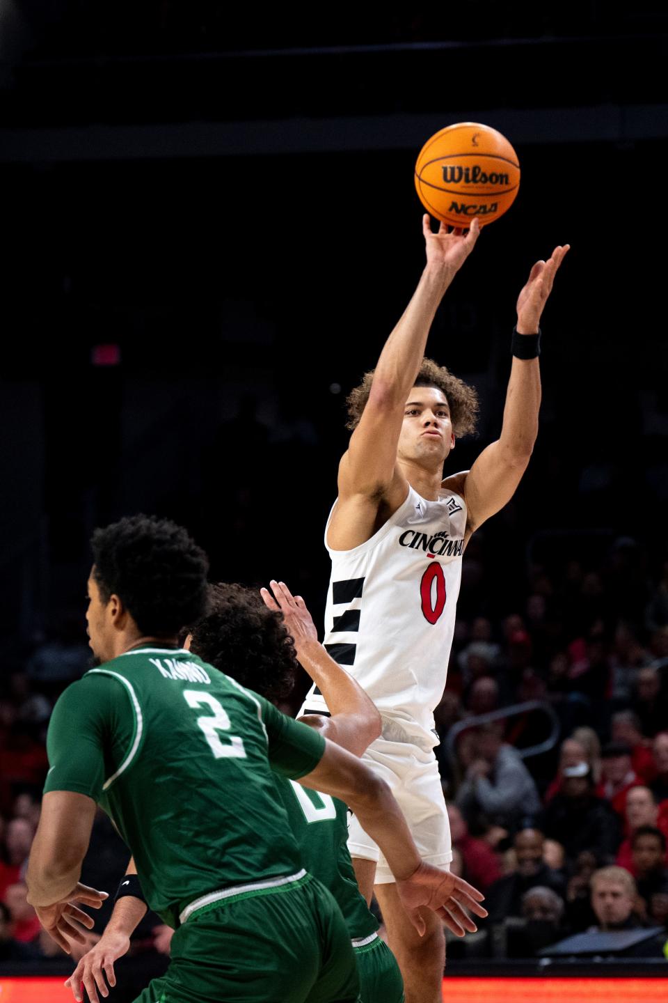 Dan Skillings came off the bench and had a career-high 29 points with 10 rebounds in the Bearcats' 83-75 victory over Stetson at Fifth Third Arena Friday night. UC improved to 10-2.