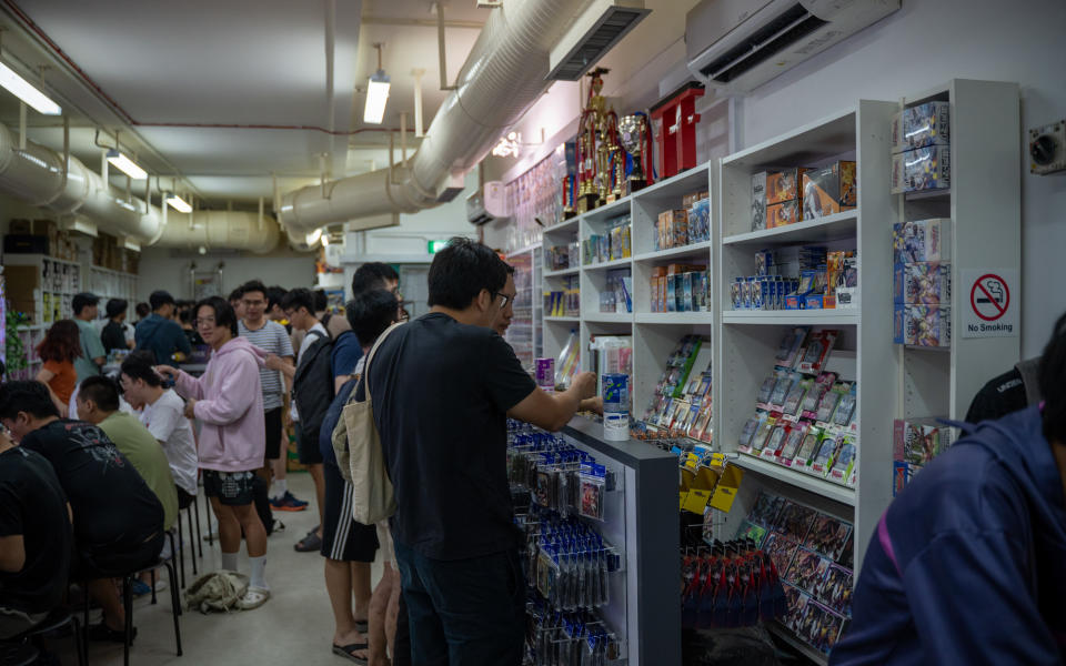 Inside, it's filled with all the cards you can buy. (Photo: Aloysius Low/Yahoo News Singapore)