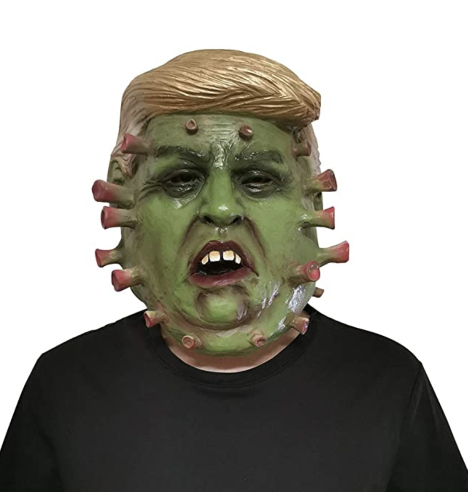 This CATNON Halloween masks is part President Trump, part coronavirus. (Photo: CATNON/Amazon.com) 