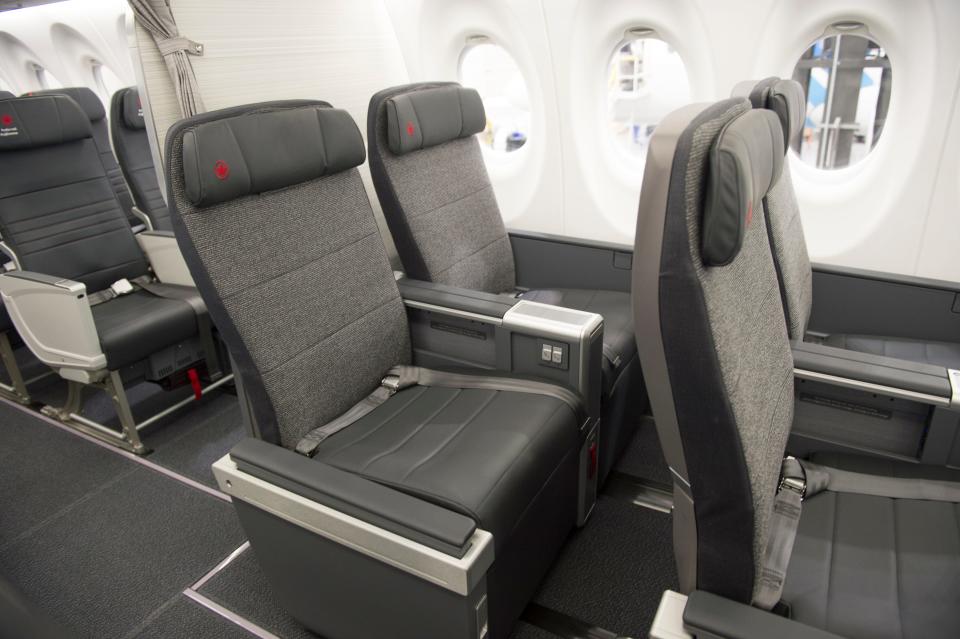 Air Canada Airbus A220 Interior