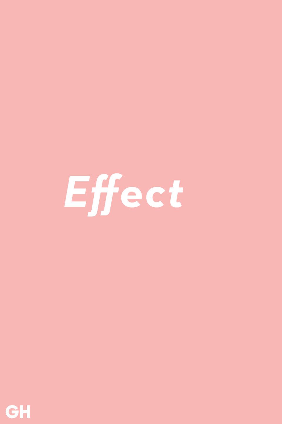 <p>The simplest way to remember this one is that effect is a noun (ex: a special <strong>effect</strong>). Affect is the verb.</p><p><strong>RELATED:</strong> <a href="https://www.goodhousekeeping.com/life/g25712934/new-dictionary-words/" rel="nofollow noopener" target="_blank" data-ylk="slk:18 Words Added to the Dictionary in 2018;elm:context_link;itc:0;sec:content-canvas" class="link ">18 Words Added to the Dictionary in 2018</a></p>