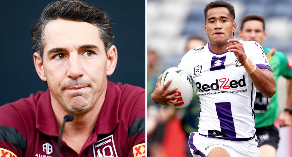 Pictured Billy Slater left and Sua Fa'alogo right