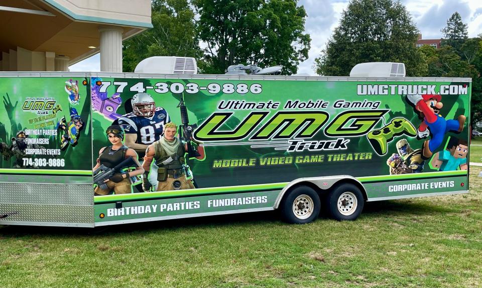 The Ultimate Mobile Gaming Truck at Saturday's Worcester Police Department Back-to-School Bash and Community Party at Institute Park.