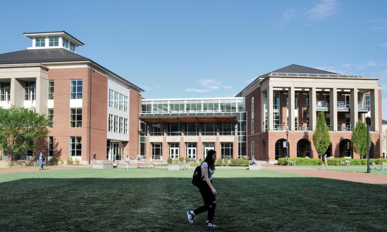 <span>The campus of Liberty University in Lynchburg, Virginia.</span><span>Photograph: Justin Ide/Reuters</span>