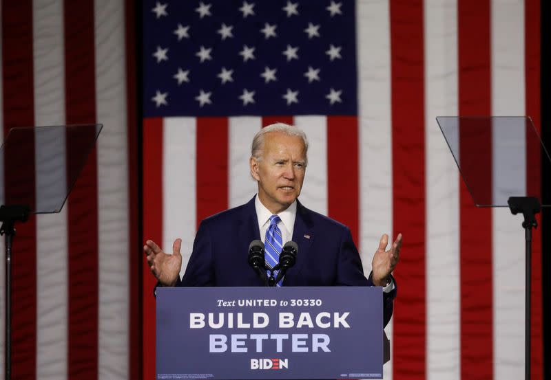 Democratic U.S. presidential candidate Biden holds campaign event in Wilmington, Delaware