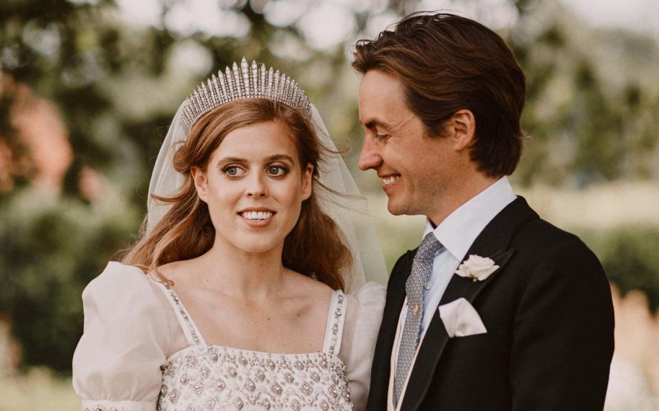 Princess Beatrice on her wedding day in July 2020 - Benjamin Wheeler/ PA