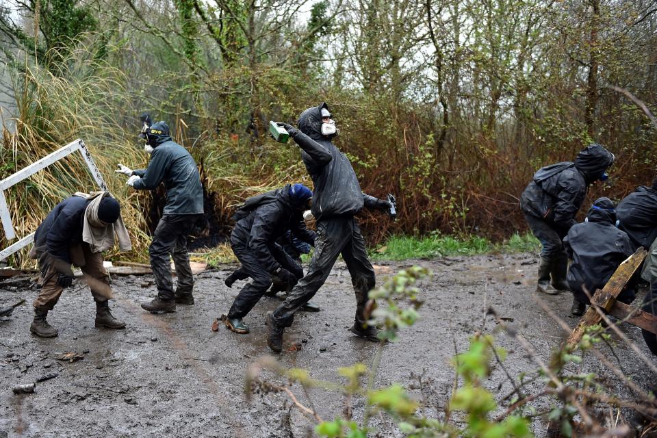 French police clash with eco-activists
