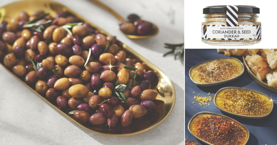 Australian wild olives, Mediterranean style dukkah