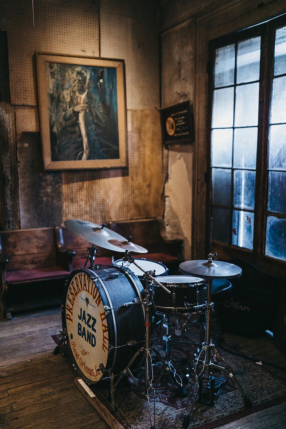 The Preservation Hall “stage” is one of the most iconic landmarks in the city.