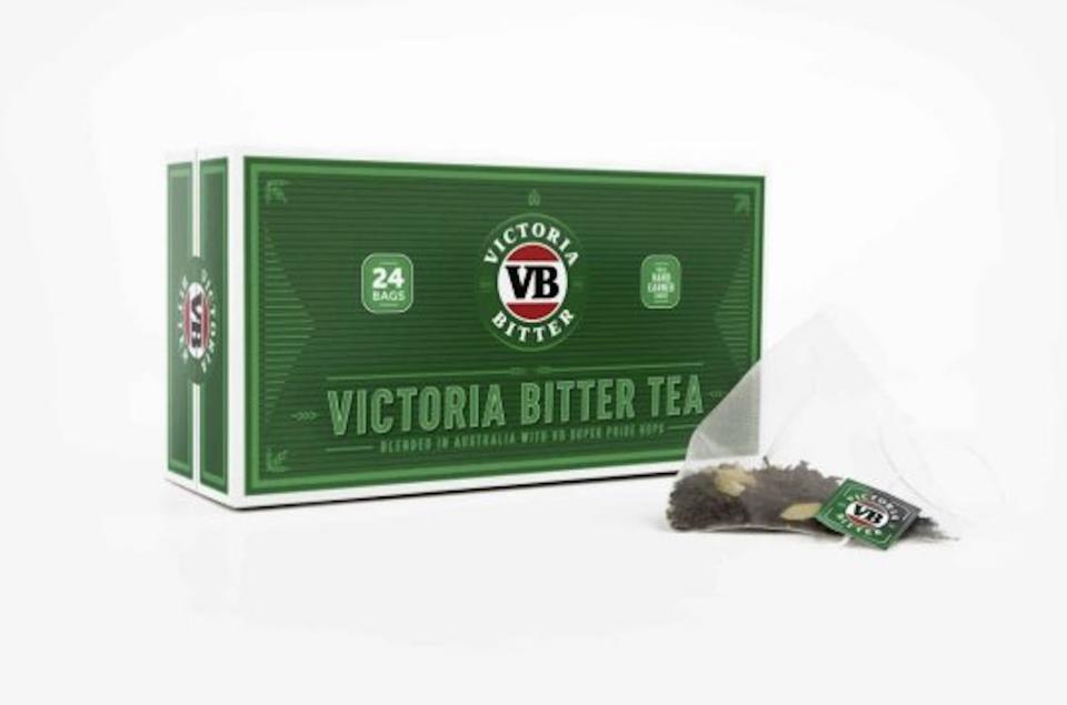 The non-alcholic tea is designed to smell and taste just like beer [Photo: Victoria Bitter]