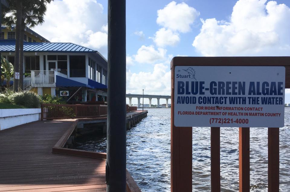 Stuart Florida's downtown. Two years ago, the town celebrated being named the Happiest Seaside Town in America by Coastal Living magazine. Now, it must warn residents and visitors to stay out of the water. (Photo: SV Date/HuffPost)