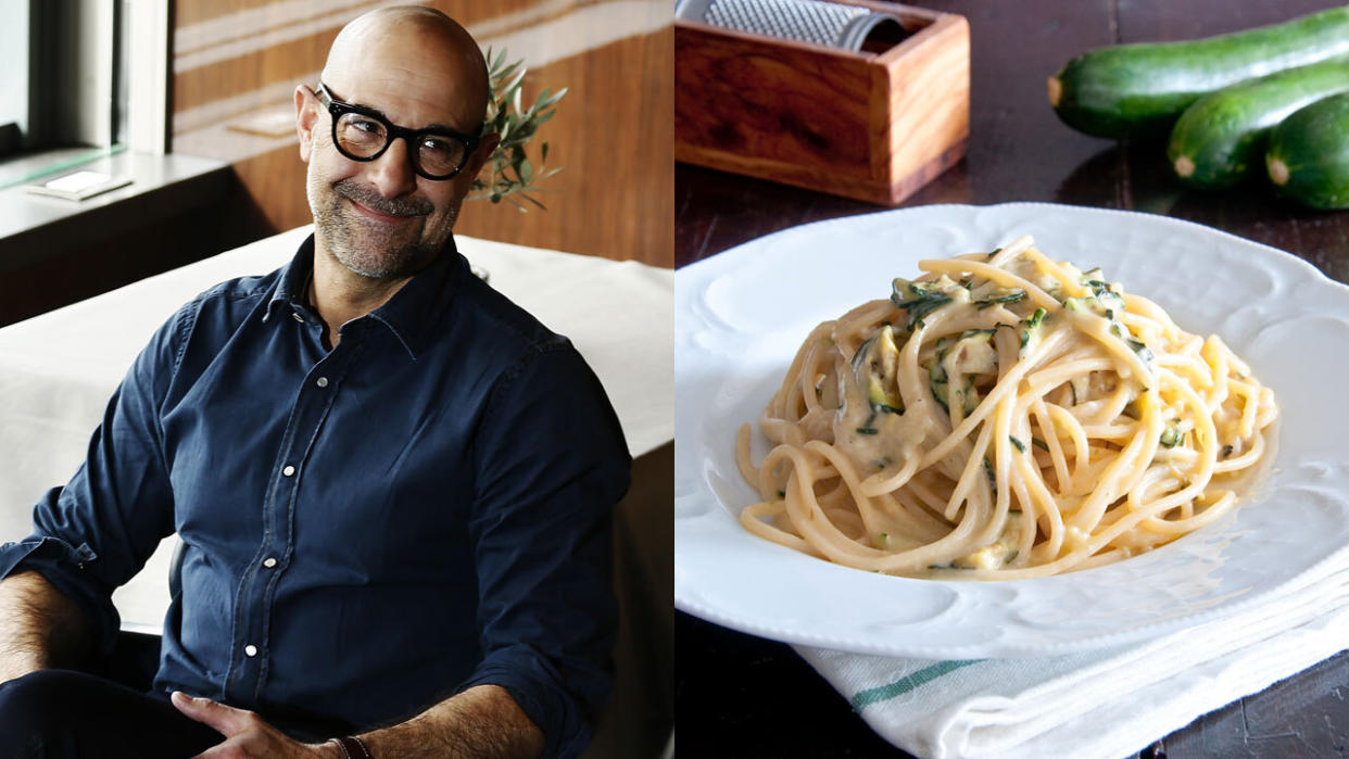 Spaghetti alla Nerano became a famous pasta dish after actor Stanley Tucci spotlighted it on his show, Searching for Italy. (Photos: Getty Images)