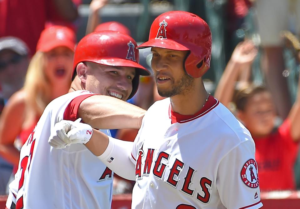 Andrelton Simmons has the second highest WAR in baseball — ahead of teammate Mike Trout. (Photo by Jayne Kamin-Oncea/Getty Images)