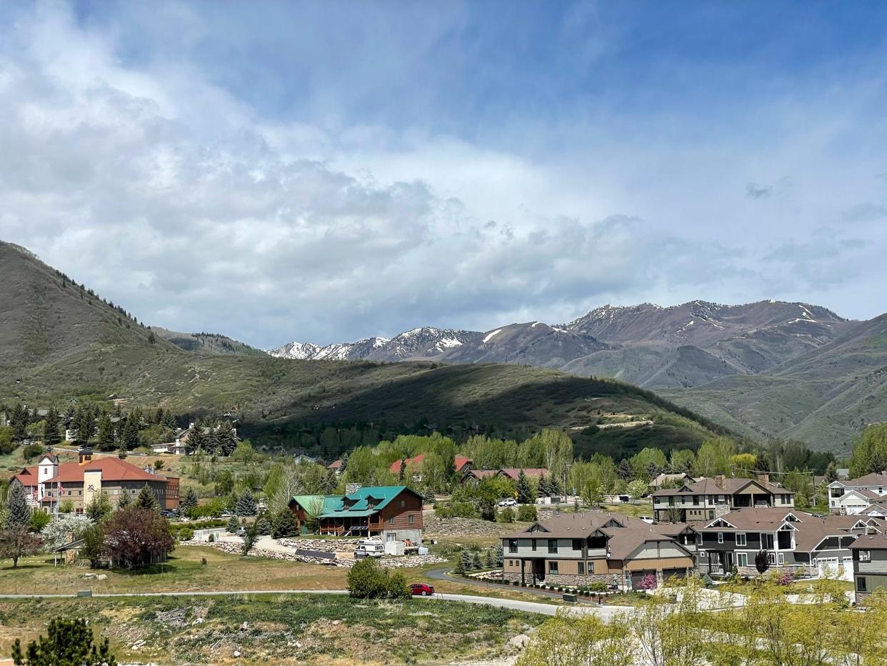 A view of homes in Midway, Utah.