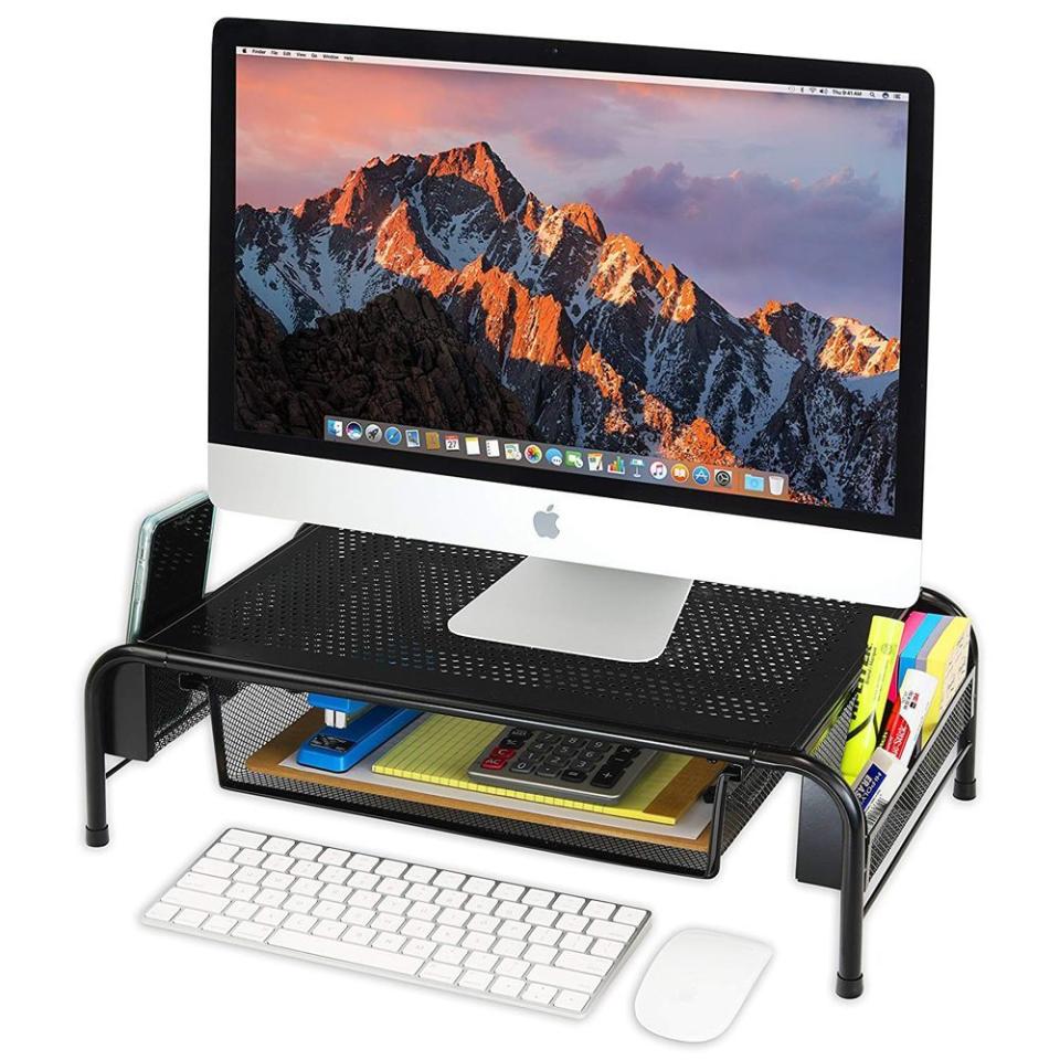 3) SimpleHouseware Metal Desk Monitor Stand