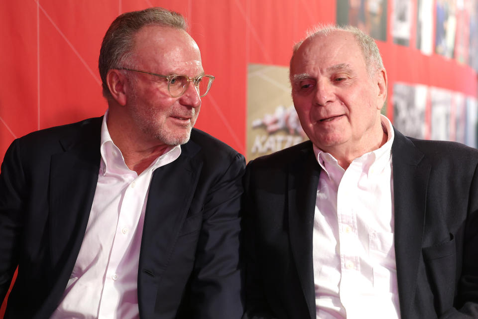 Karl-Heinz Rummenigge (links) und Uli Hoeneß. (Bild: Alexander Hassenstein/Getty Images)