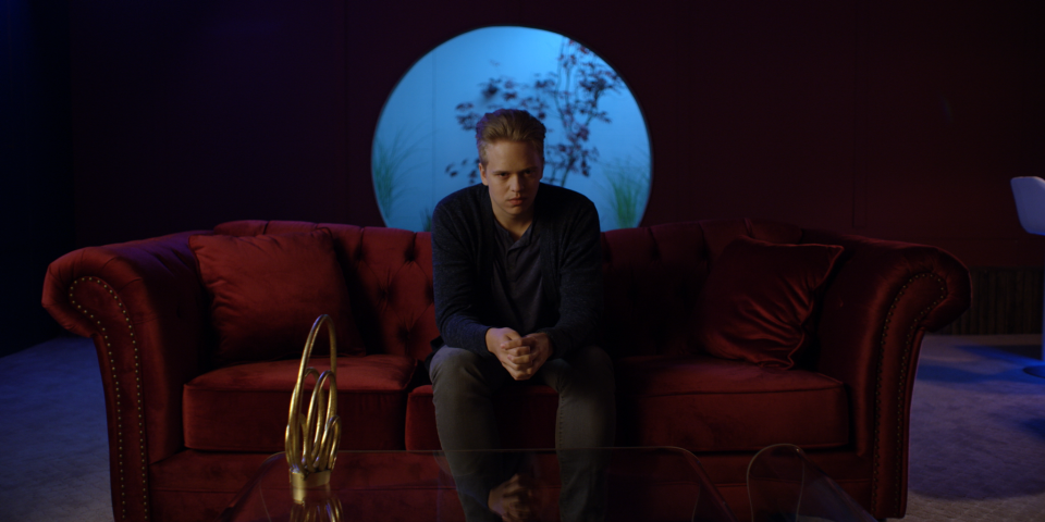 Valter Skarsgård plays a C-list celebrity ex-husband participating in a "Big Brother"-style reality show with a bloody twist in "Funhouse."