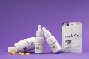 Collection of Premium, THC free CBD Sleep products from Sky Wellness