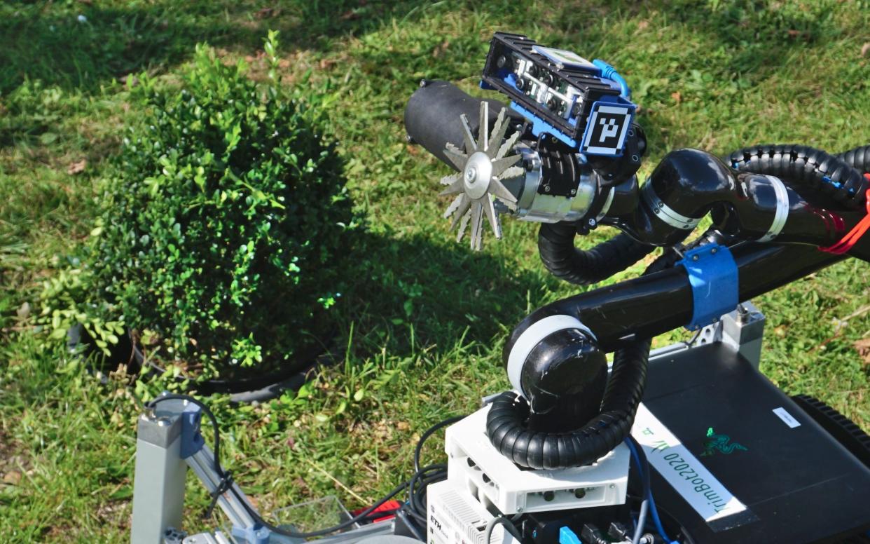 The Trimbot's topiary trimming rotor blade  - University of Edinburgh 