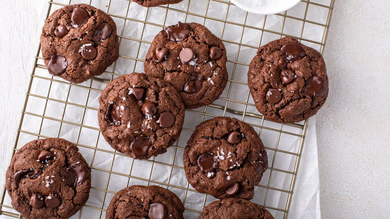 Double chocolate chip cookies